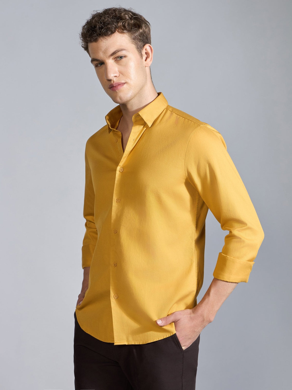 Nerato - Turkish Fit Cavalry Shirt - Radiant Yellow - Espanshe