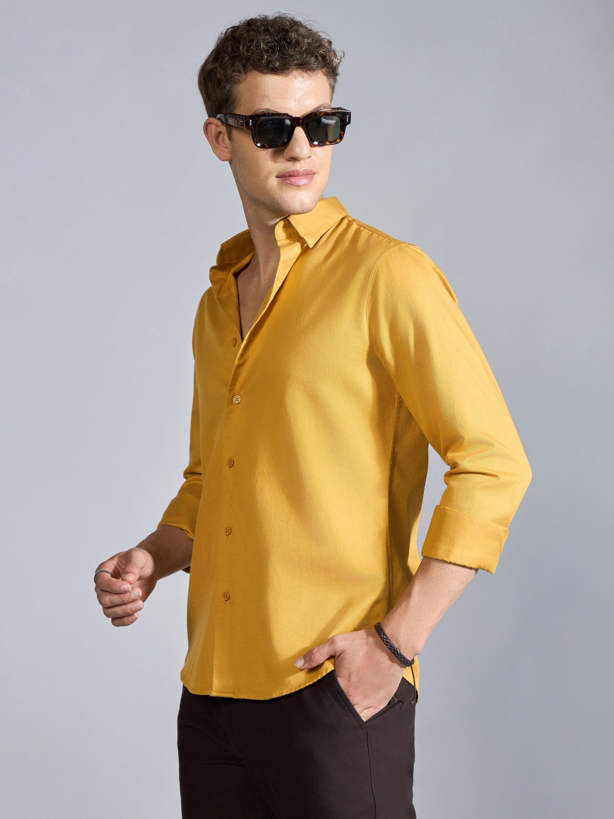 Nerato - Turkish Fit Cavalry Shirt - Radiant Yellow - Espanshe