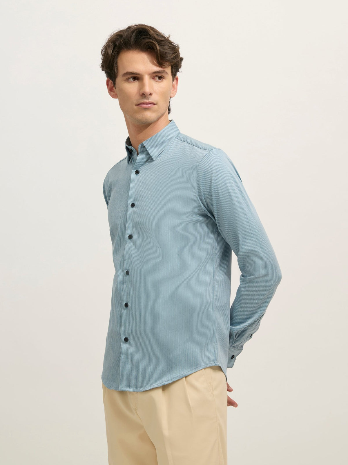 Sylvester - Striped Shirt - Light Blue - Espanshe