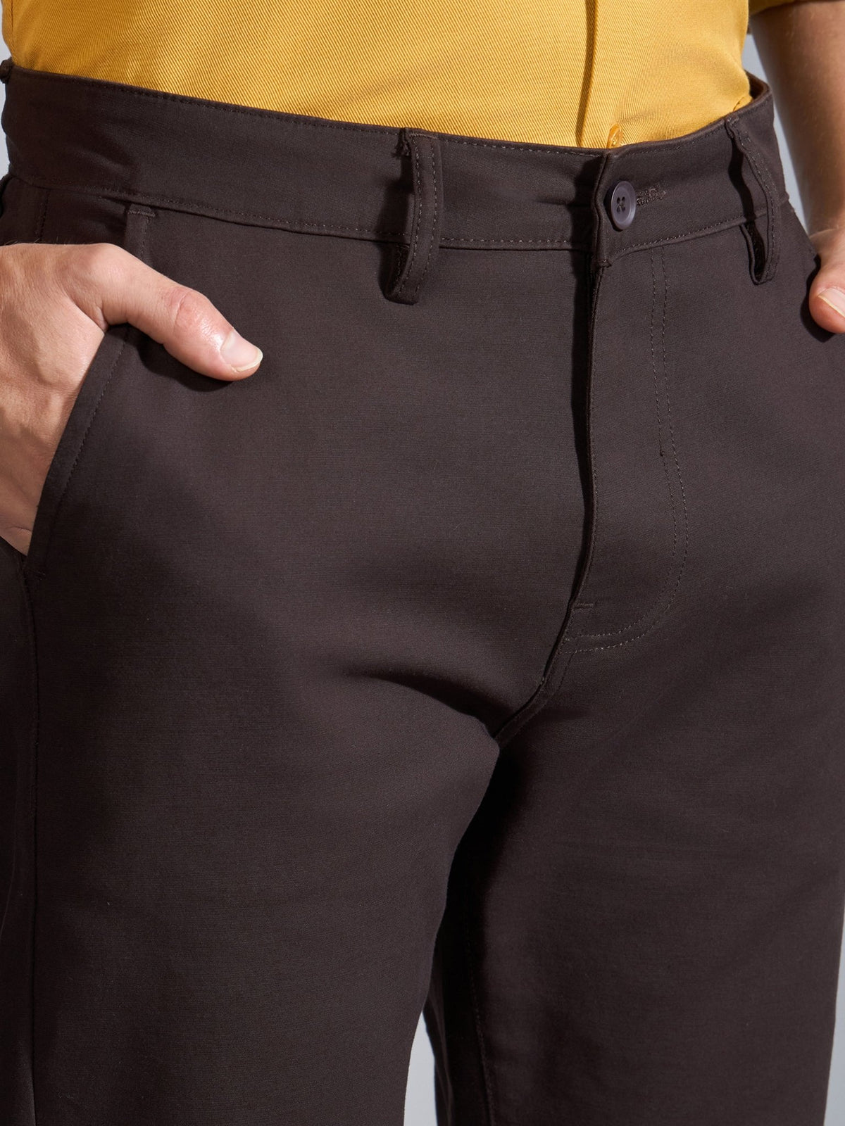 Orren - Slim Fit Cotton Pant - Coffee Bean - Espanshe