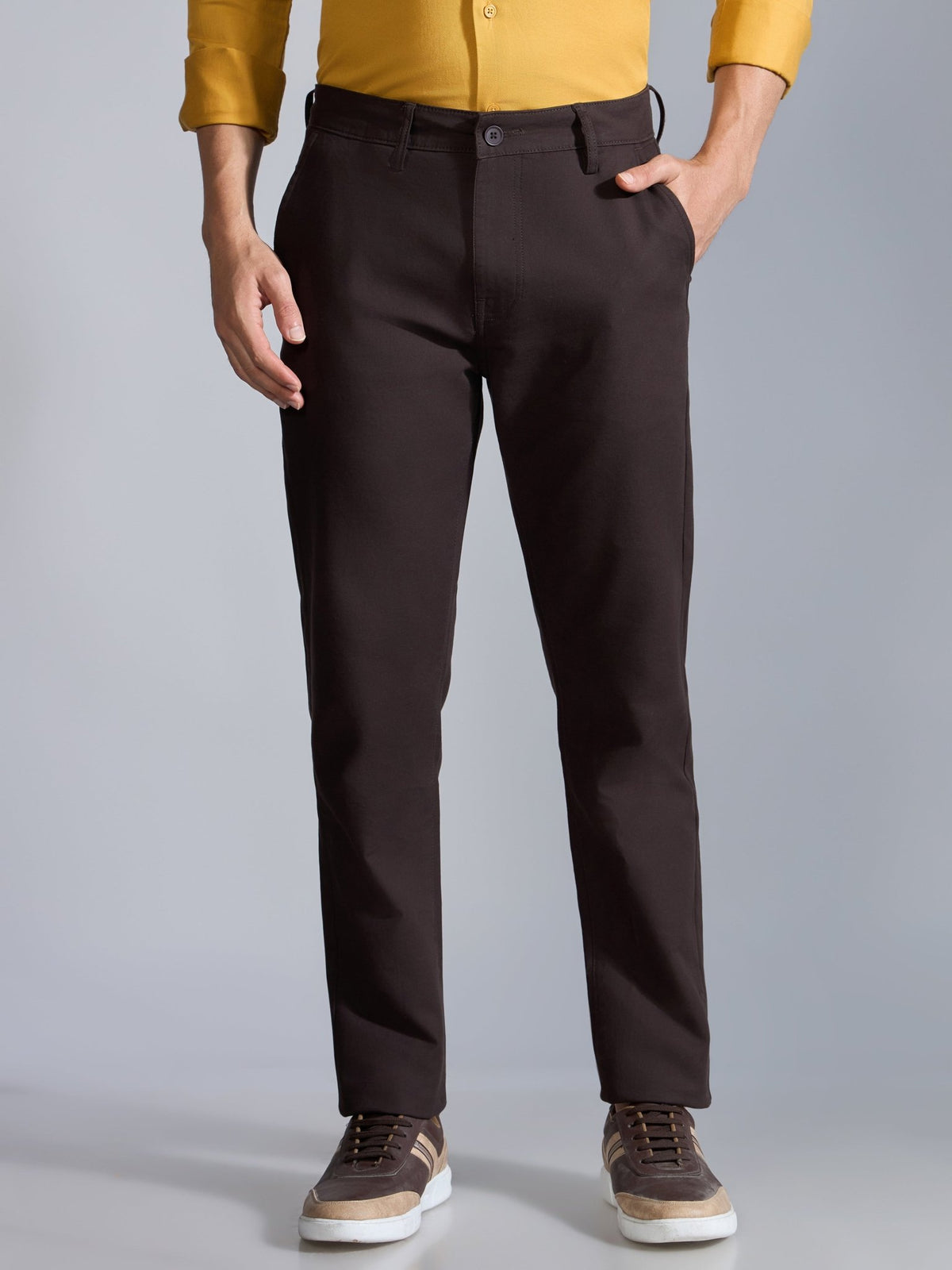 Orren - Slim Fit Cotton Pant - Coffee Bean - Espanshe