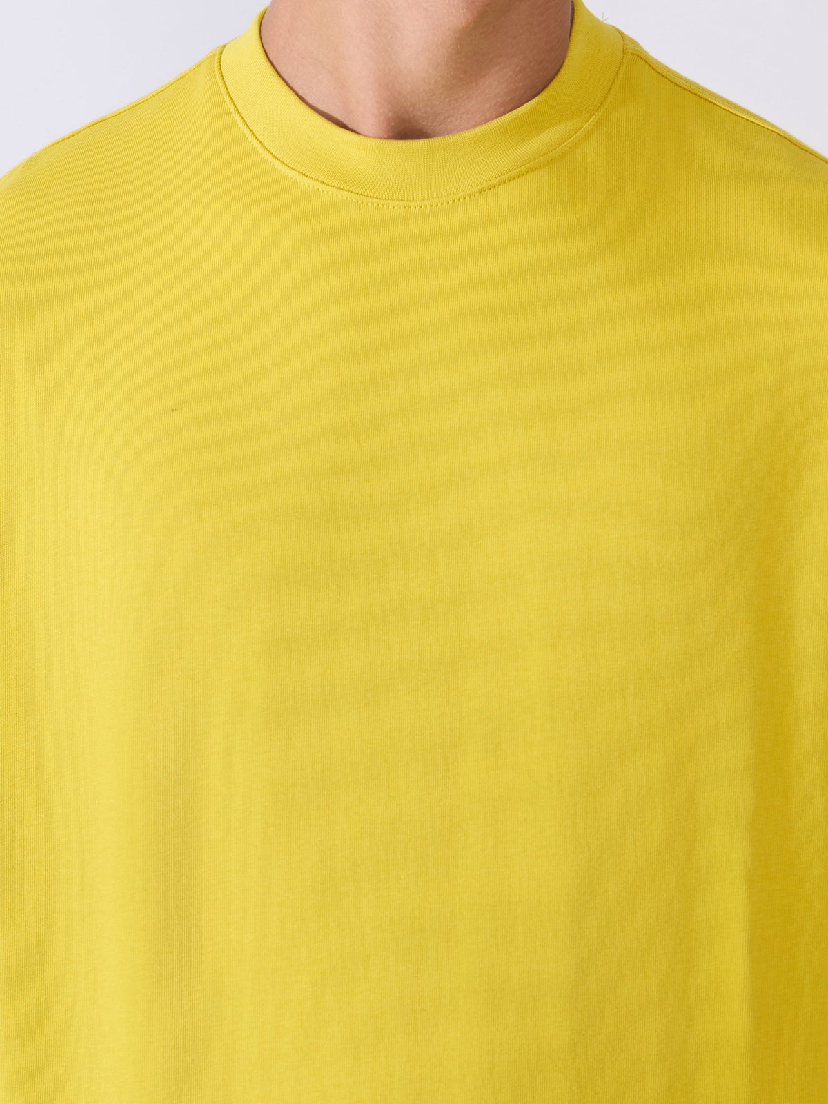 Vynora - Loose Fit Round Neck T-Shirt - Yellow Jasmine - Espanshe