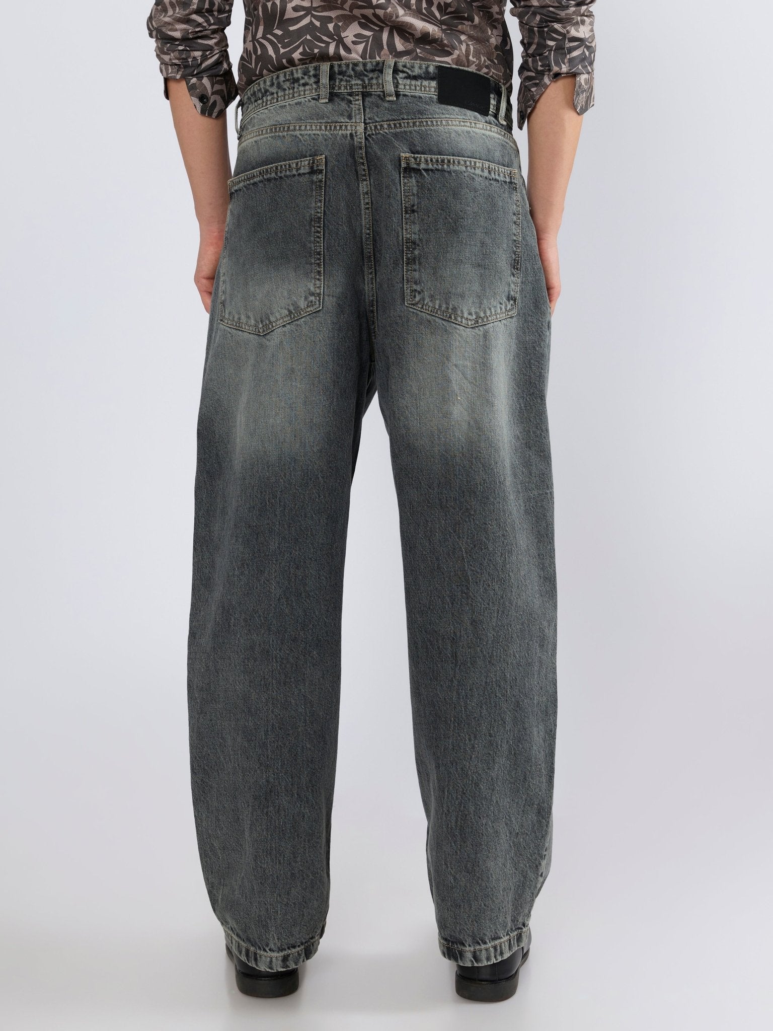 Reep - Super Baggy Jeans - Dark Grey - Espanshe