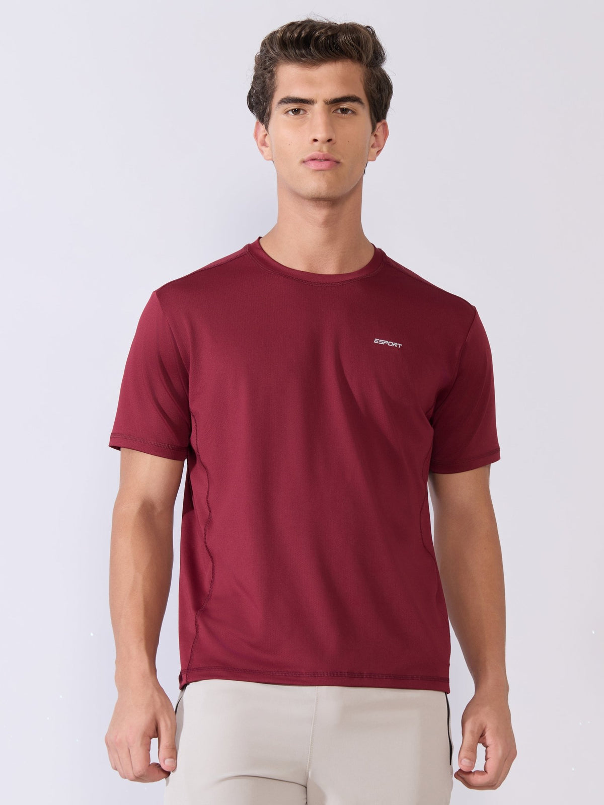 Ash - Sport Fit T-Shirt - Maroon - Espanshe