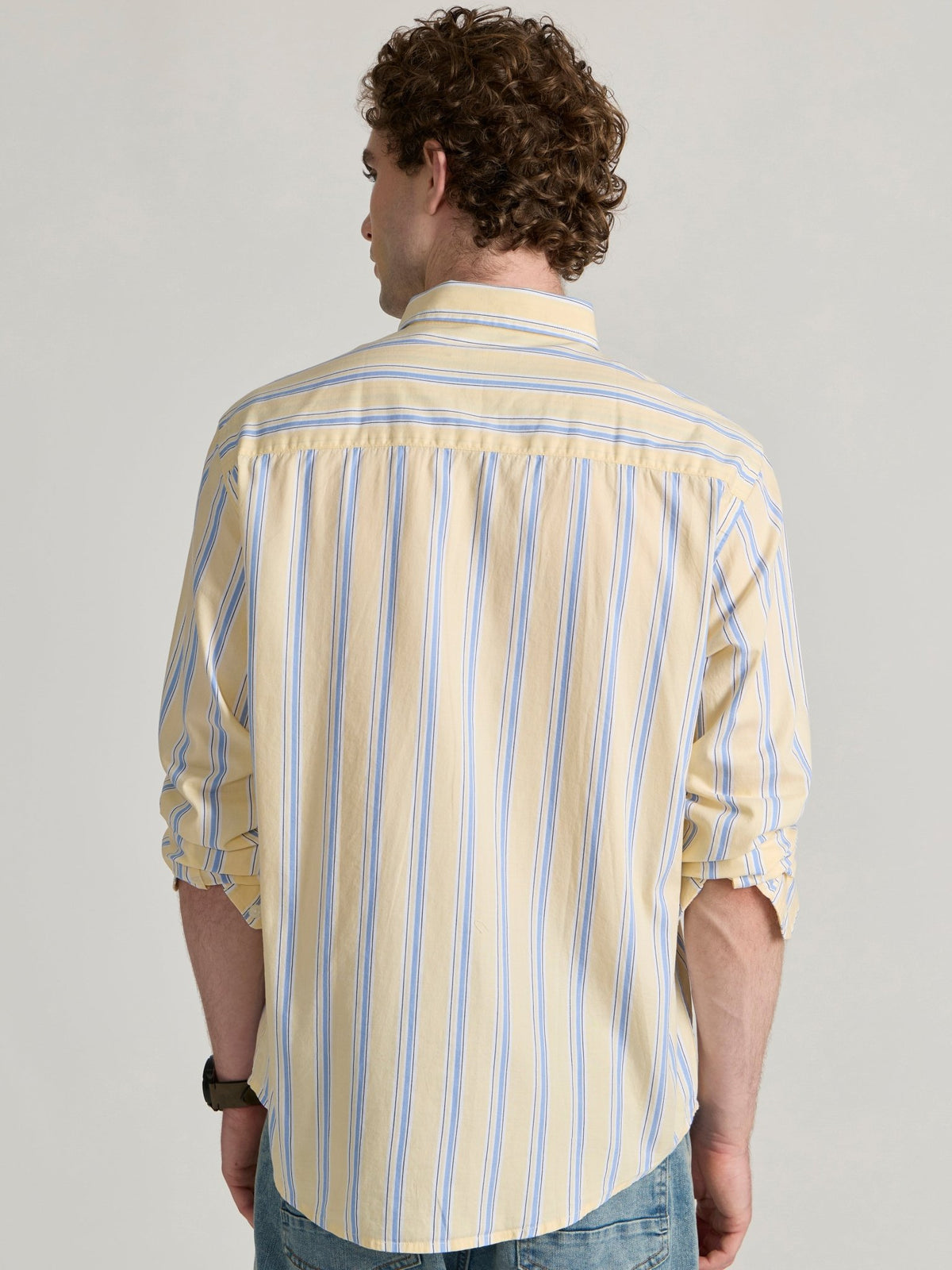 Paulson - Striped Shirt - Yellow - Espanshe