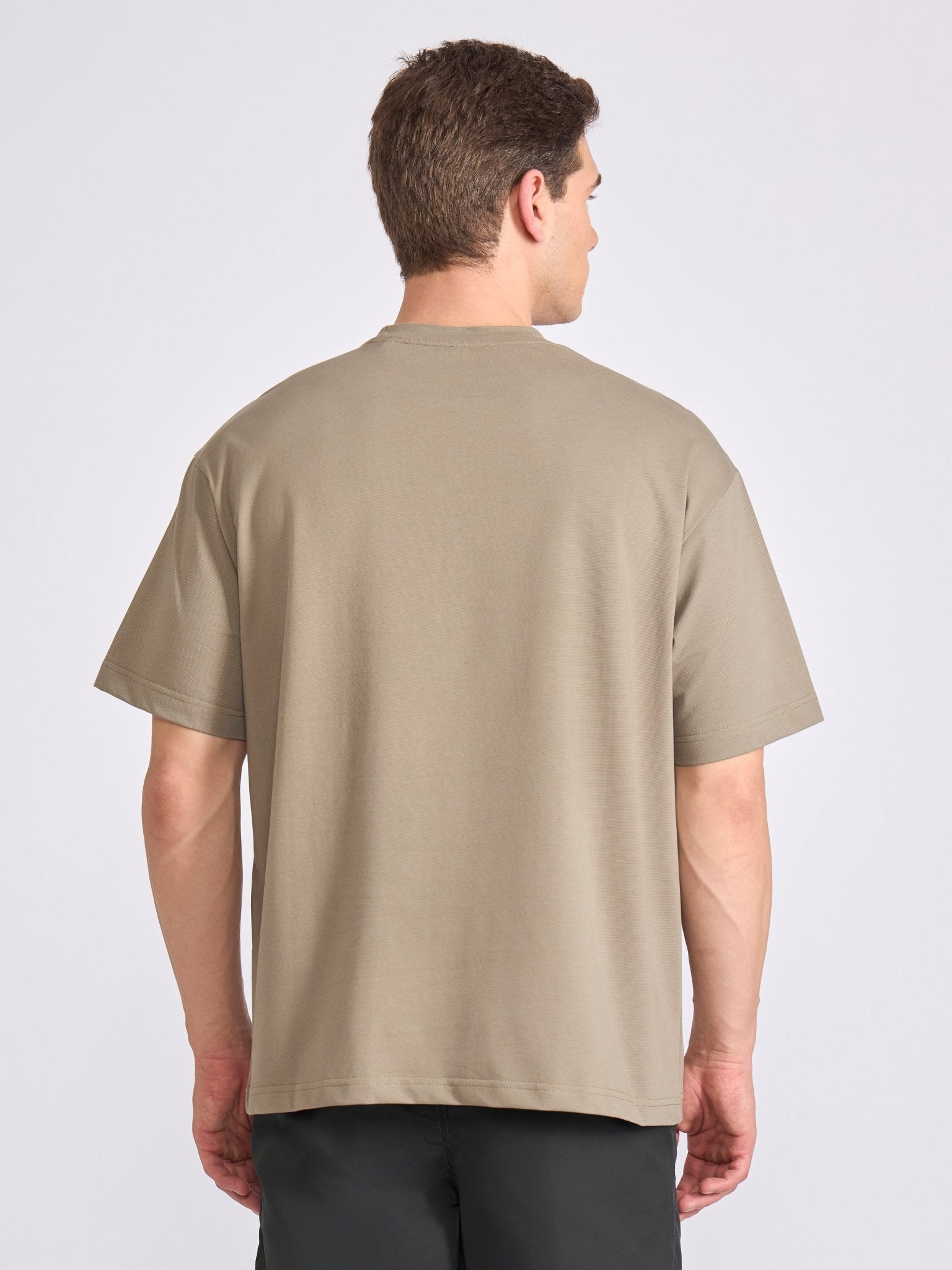 Tibald - Oversized Round neck T Shirt - Sage Green - Espanshe