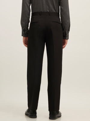 men's Straight Fit Formal Pant - black