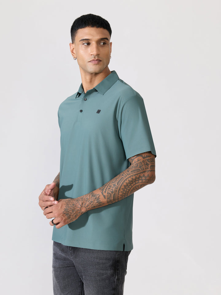 Men's Regular Fit Polo T-Shirt - hunter green