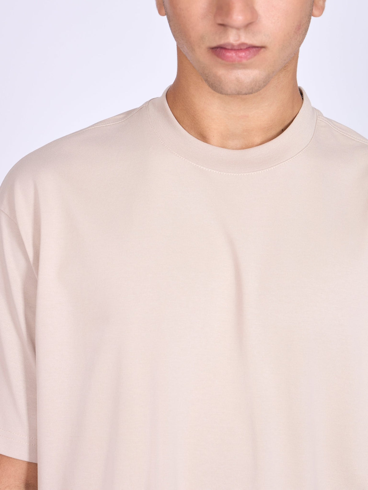 Stirling - Loose Fit T-Shirt - Chalk - Espanshe
