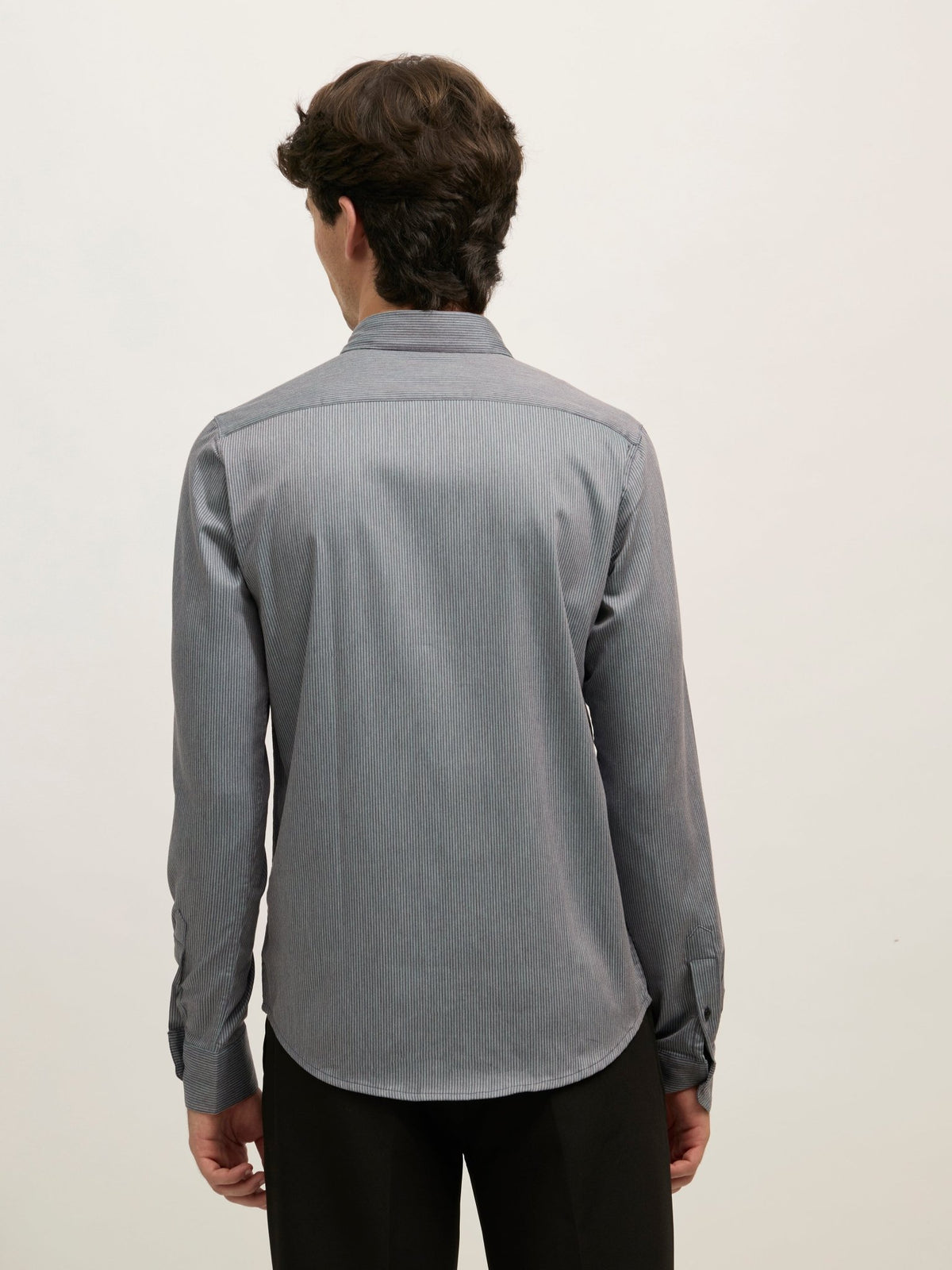 Sylvester - Striped Shirt - Dark Grey - Espanshe