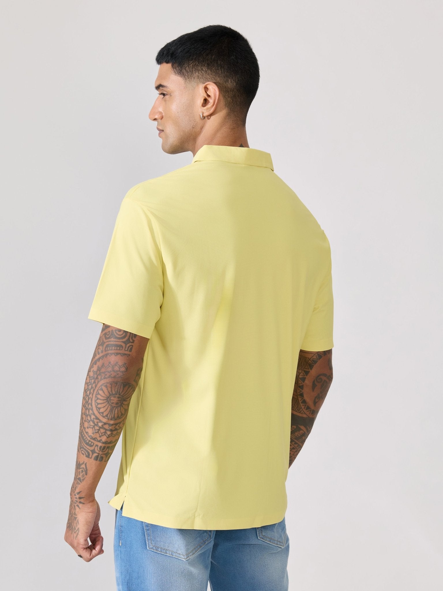 Balance - Regular Fit Polo T-Shirt - Yellow - Espanshe