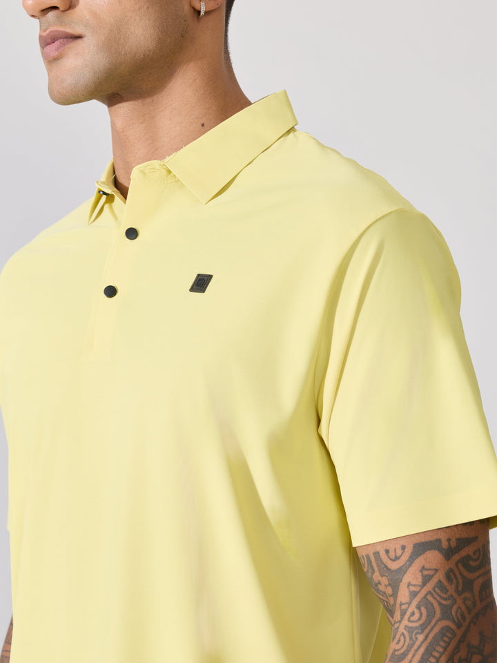 Men's Regular Fit Polo T-Shirt -yellow