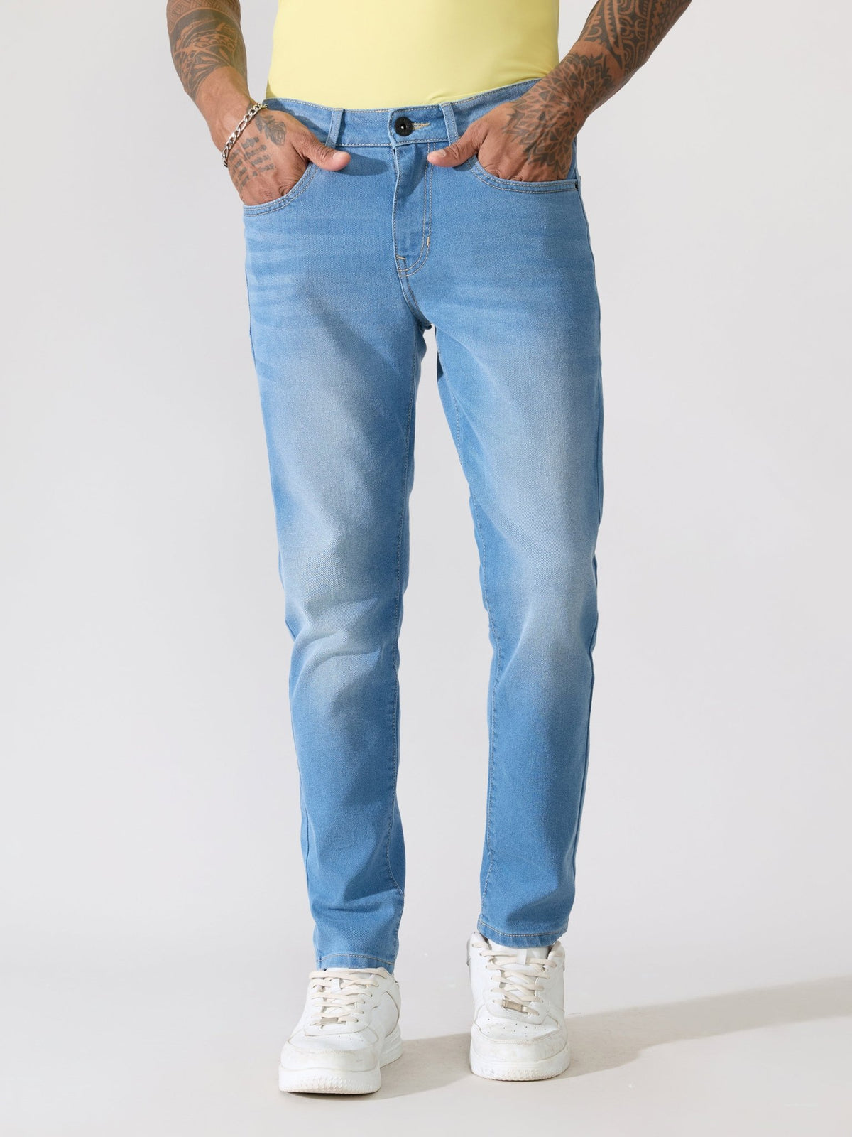 Rofin - Blue Shade Skinny Fit Jeans - Espanshe