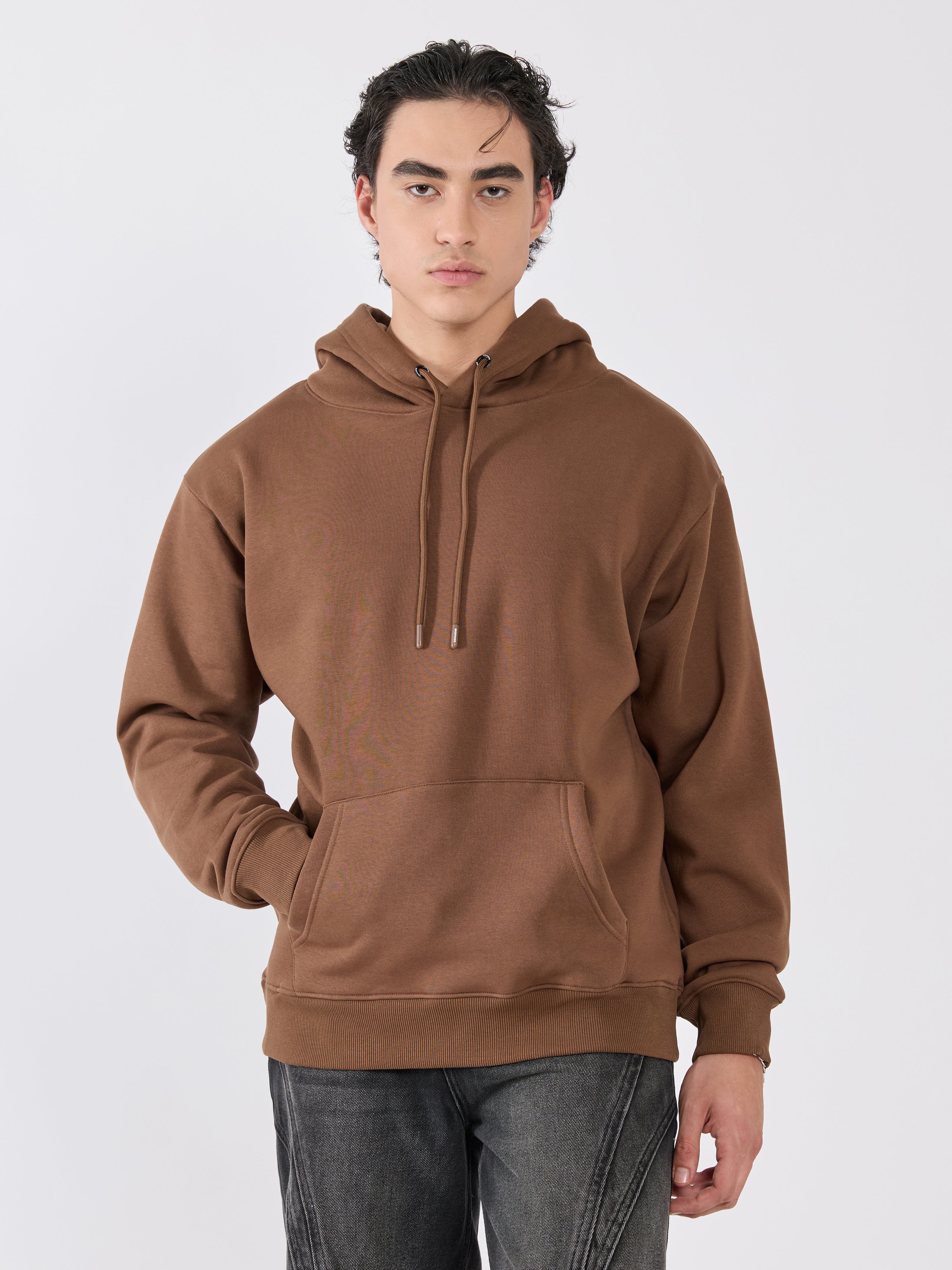 Men's Pullover Hoodie - brown
