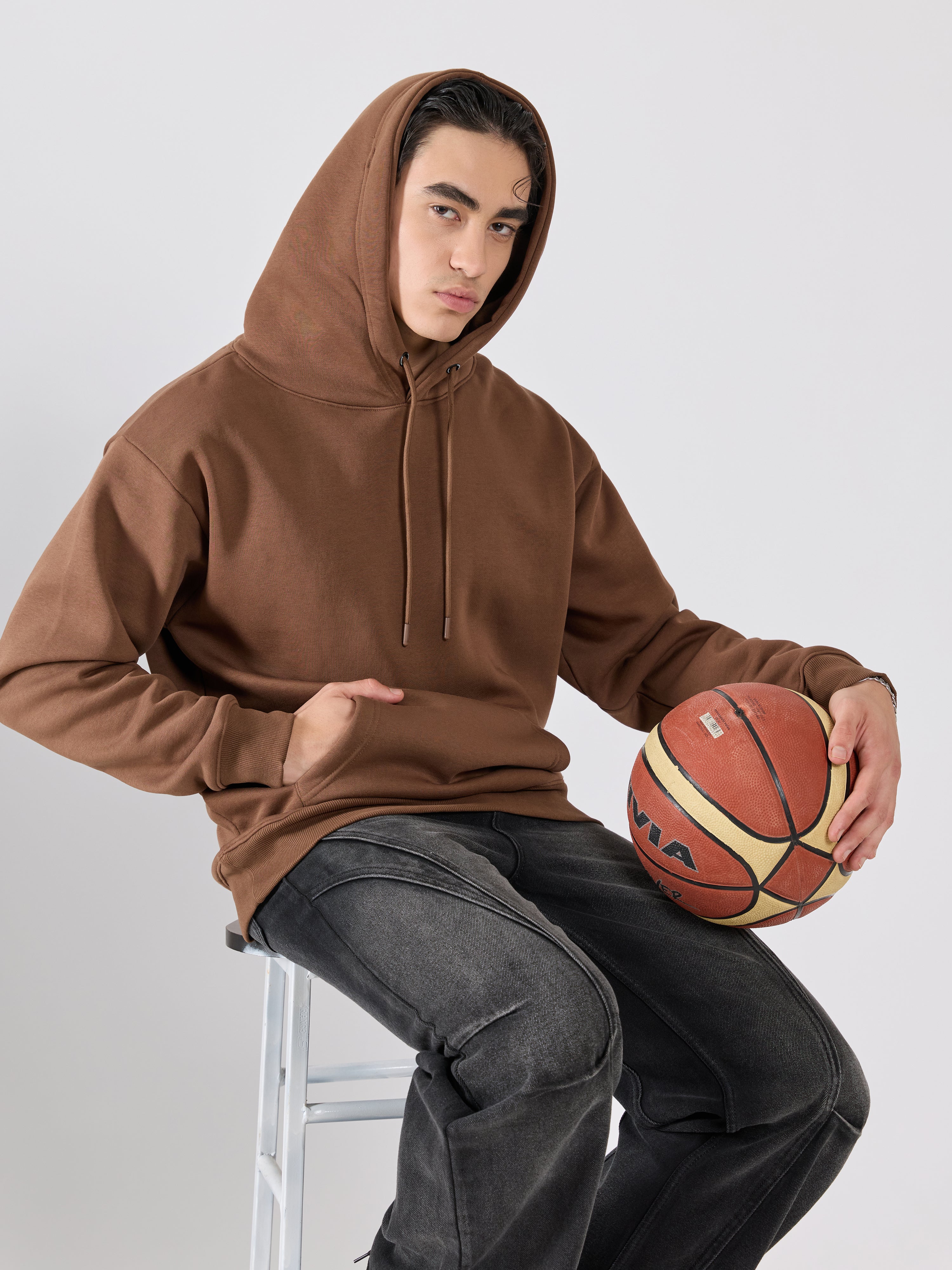 Men's Pullover Hoodie - brown