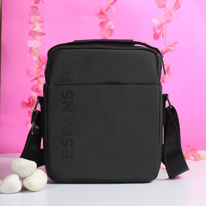 Cross Body Messenger Bag Black - Main Image