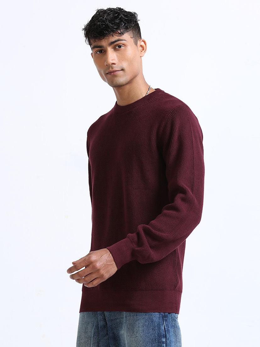 Men's Burgundy Sweater - Espanshe