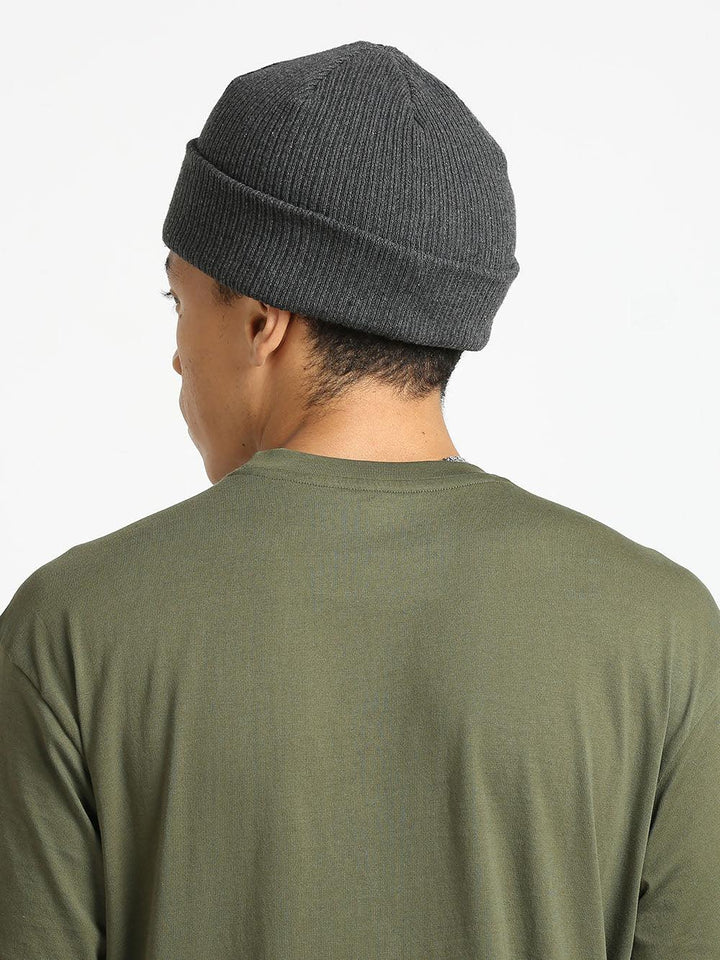 Men's Dark Grey Knit Cap - Espanshe