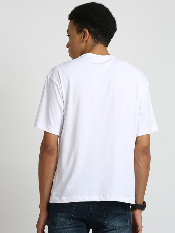 Men's White Lilac Short Sleeve T-Shirt