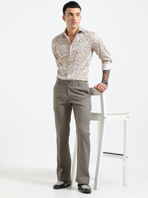 Formal boot cut pants made from rayon and polyster fabric
formal boot cut pants for men