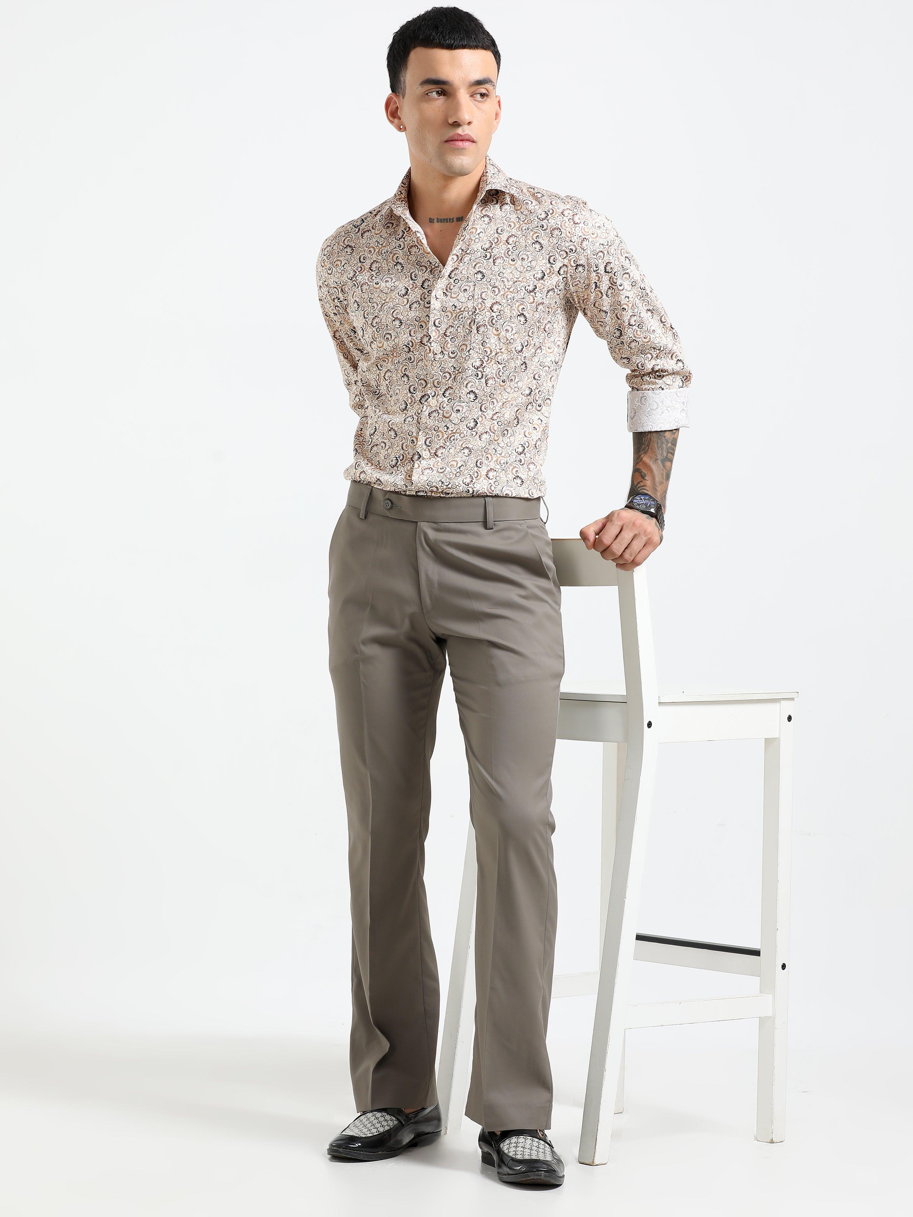 Formal boot cut pants made from rayon and polyster fabric
formal boot cut pants for men