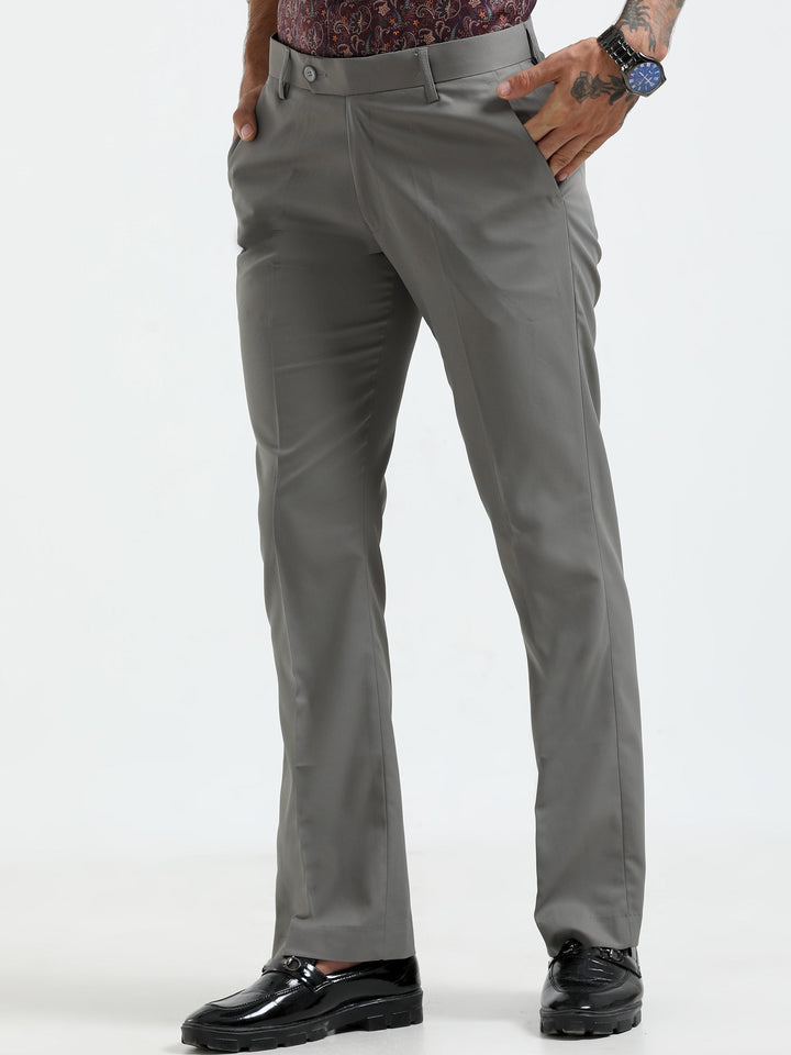 Wee Boot Cut Formal Pant - Dark Gray - Espanshe