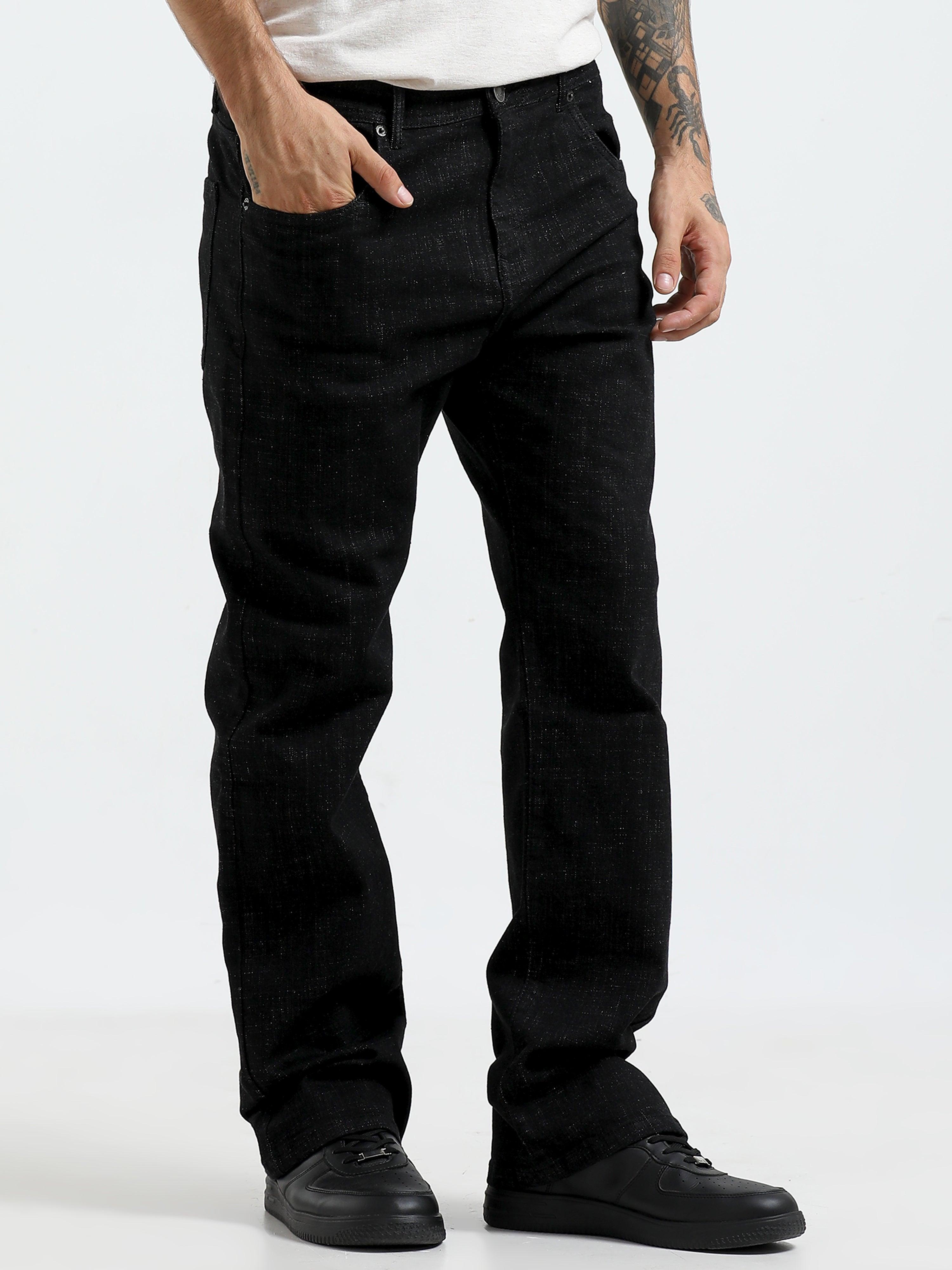 【mnem】Non-Fade Black Bootcut Pants Jammy Boot Cut Jeans - Black Shade – Espanshe