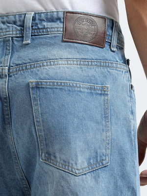 Rattled Loose Fit Jeans - Blue - Espanshe
loose fit jean for men
