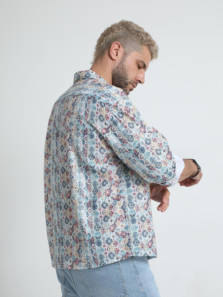 Men Oversized Cuban Collar Prelude Shirt - Espanshe