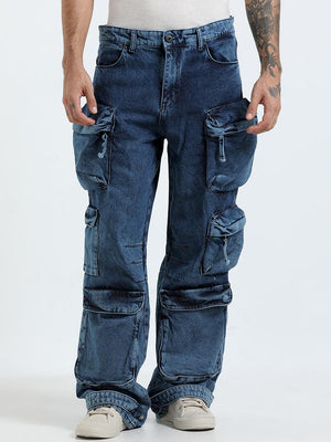 baggy cargo jeans featuring 10 pockets including zipper pockets. 
baggy cargo jeans pant for men
stylish baggy jeans for men