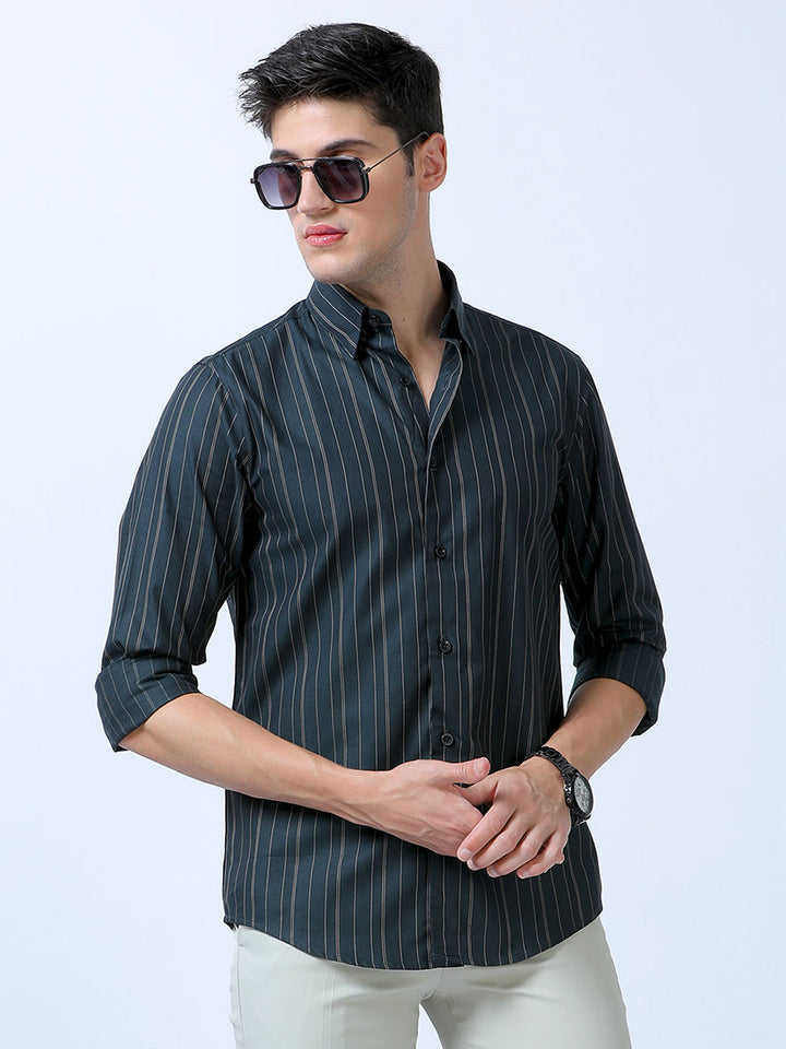 Men's Limed Spruce Stripes Shirt