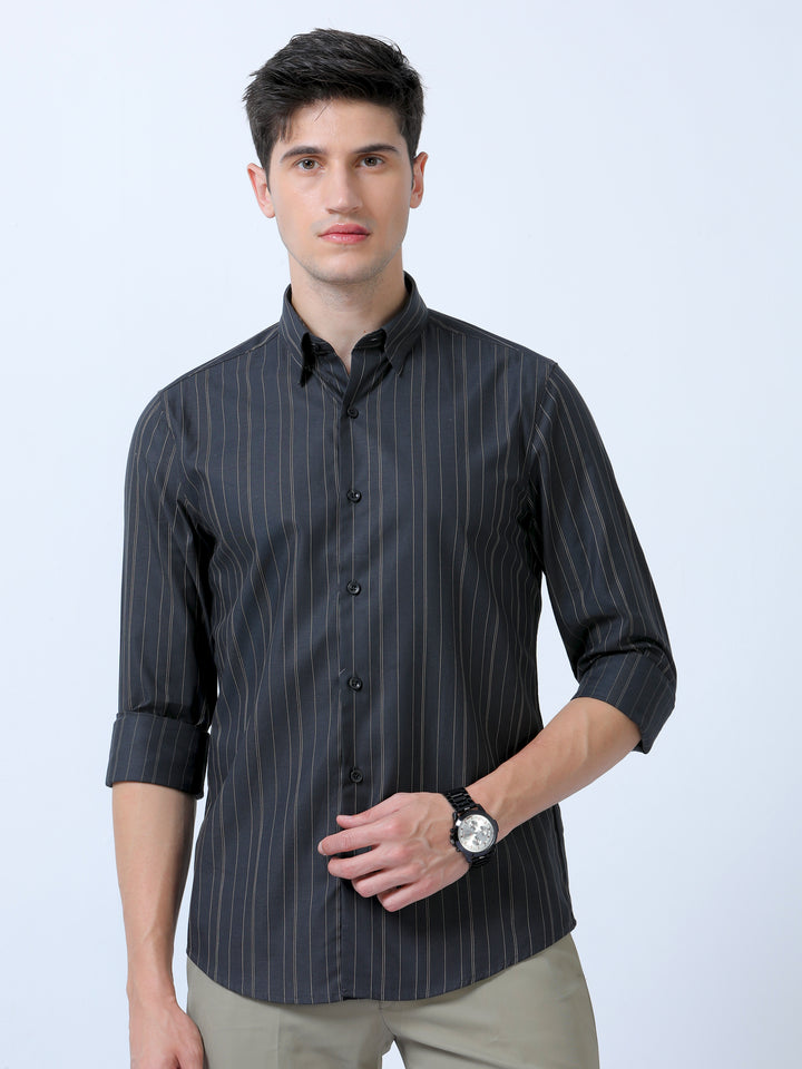 Men's River Bed Stripes Shirt