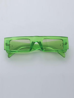 Moya Rectangular Sunglass Green - Espanshe
