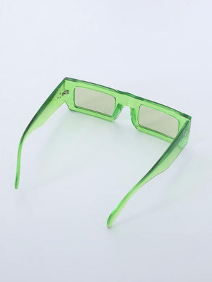 Moya Rectangular Sunglass Green - Espanshe