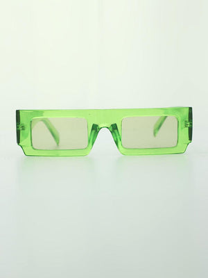 Moya Rectangular Sunglass Green - Espanshe