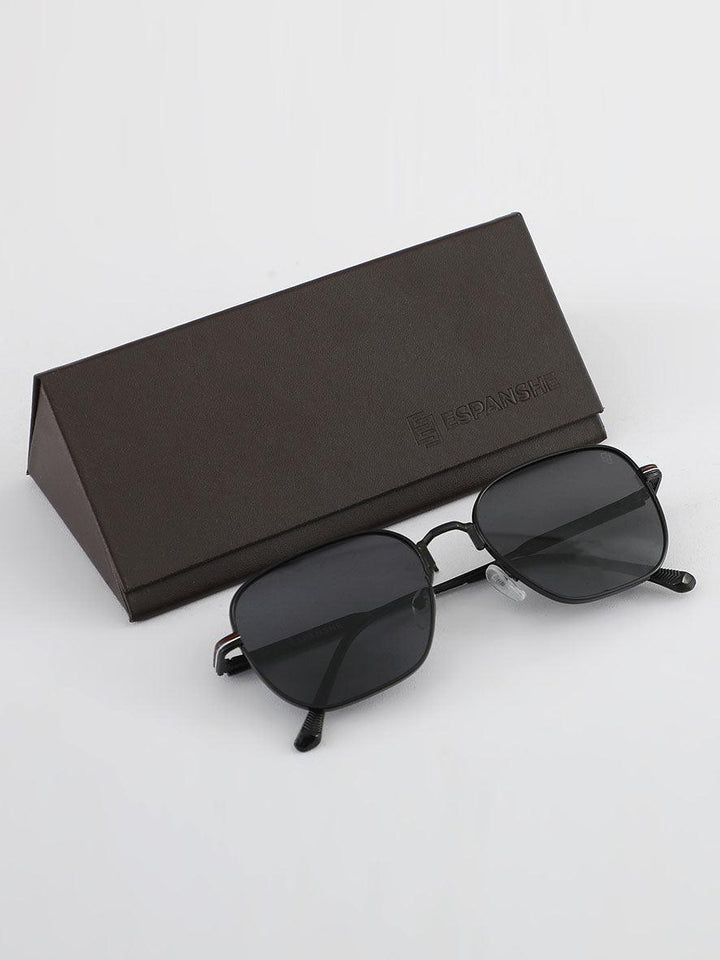 Stylish Square Sunglass - Black - Espanshe