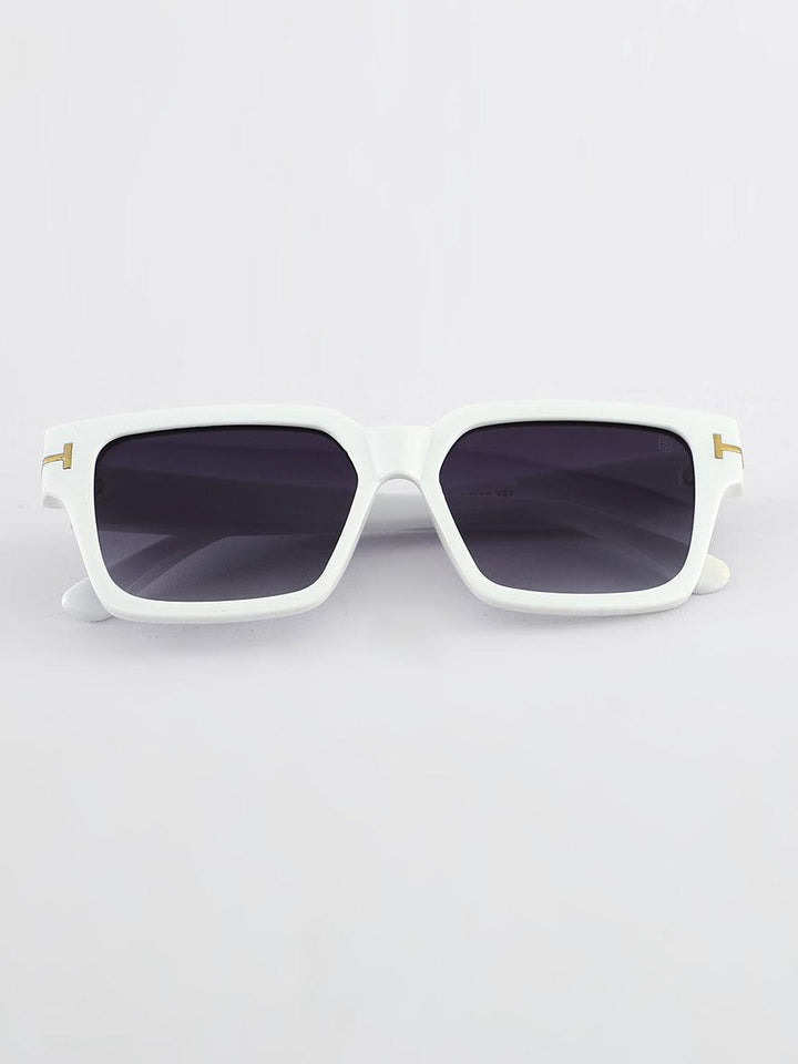 Trip Square Sunglass - White - Espanshe