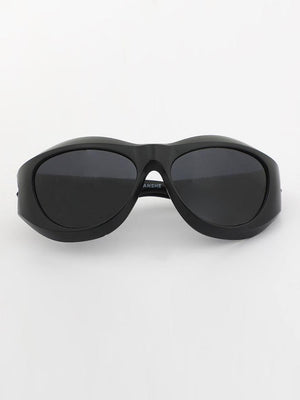 Zoom Rounded Sunglass - Black - Espanshe