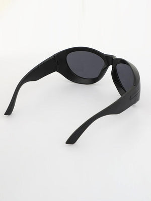 Zoom Rounded Sunglass - Black - Espanshe