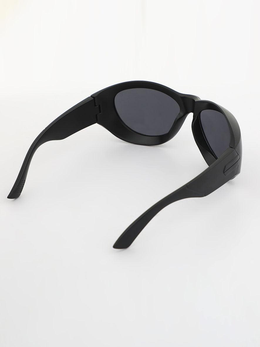Zoom Rounded Sunglass - Black - Espanshe