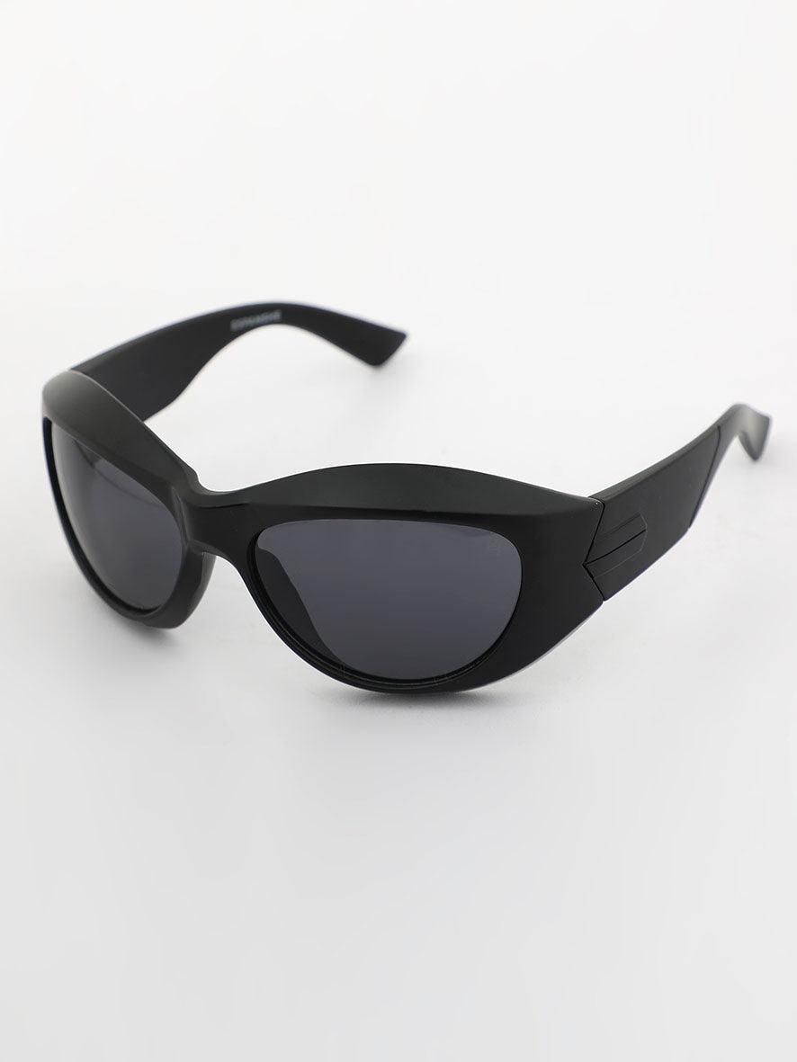 Zoom Rounded Sunglass - Black - Espanshe