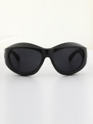 Zoom Rounded Sunglass - Black - Espanshe