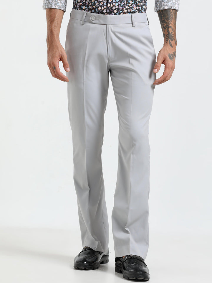 Wee Boot Cut Formal Pant - Light Gray - Espanshe