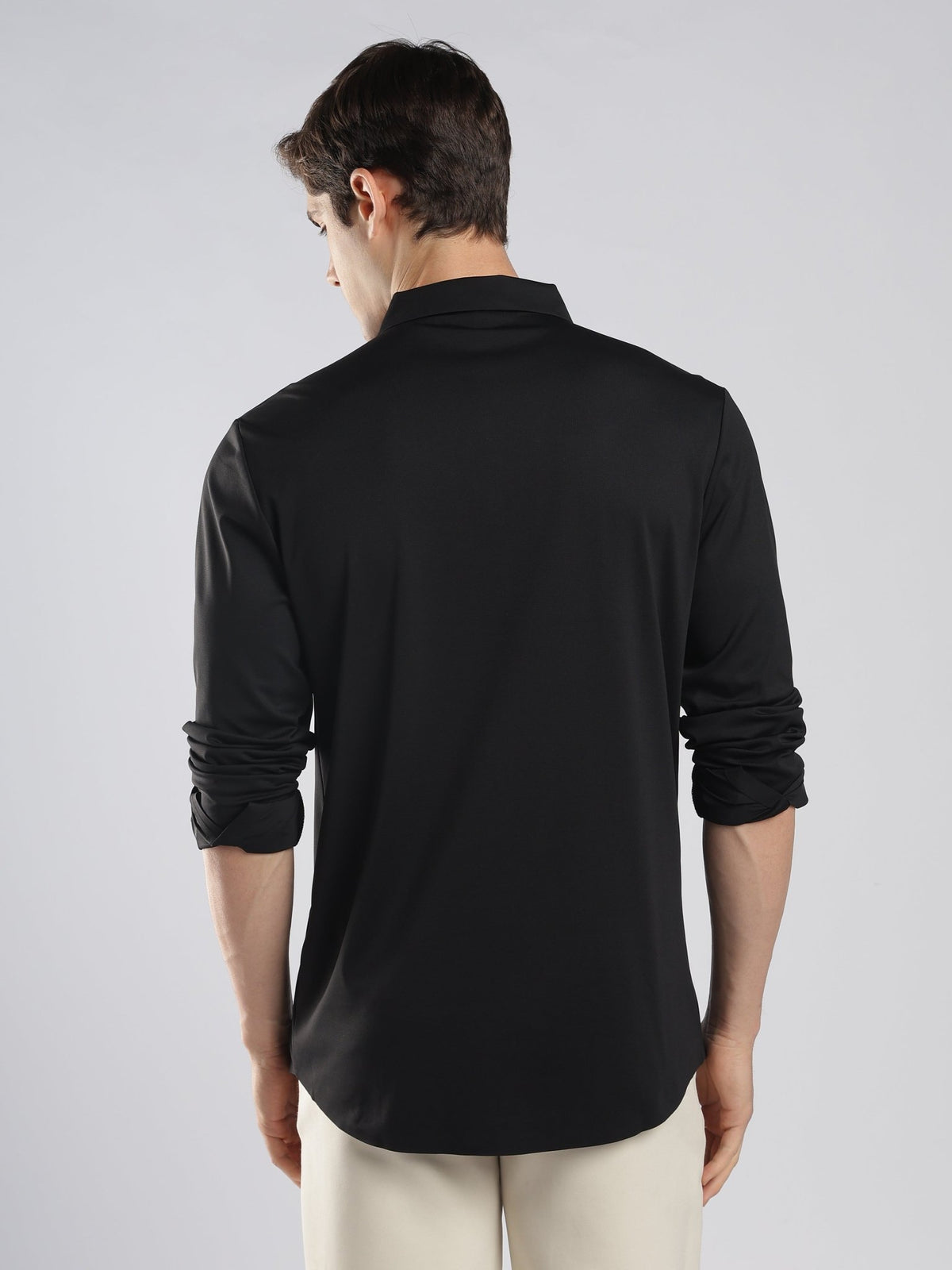Fatal - Black Shirt with Stone Embellished Jellyfish - Espanshe