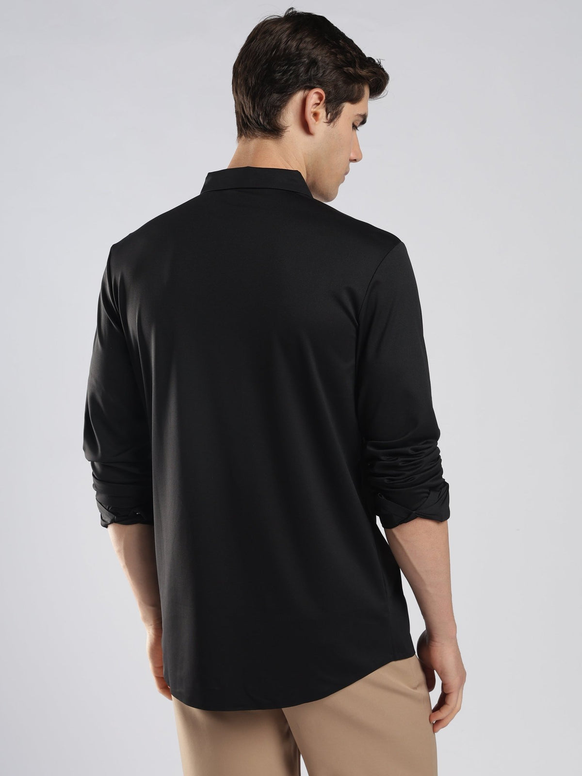 Fatal - Graphic Printed Shirt - Black - Espanshe