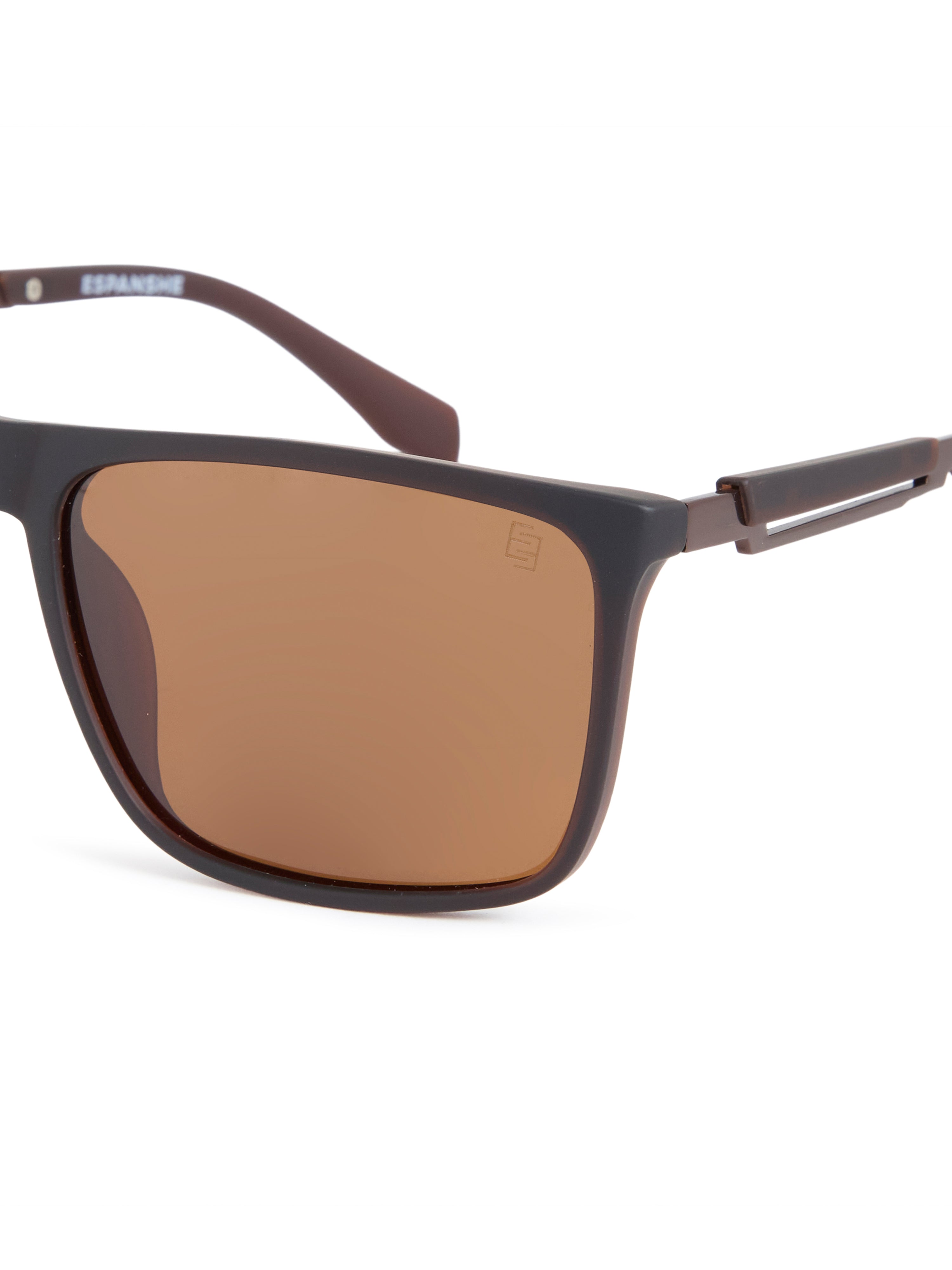 Men's Rectangle Sunglass - Coffee Brown