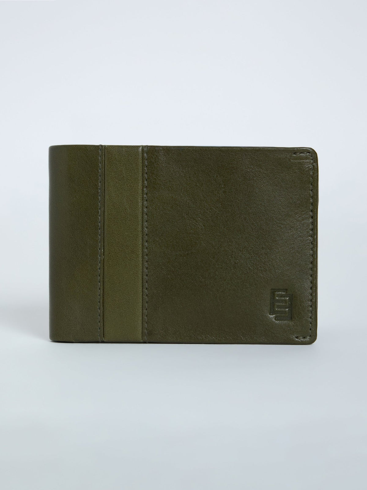 Arctic-3 - Bi-Fold Leather Wallet - Green - Espanshe