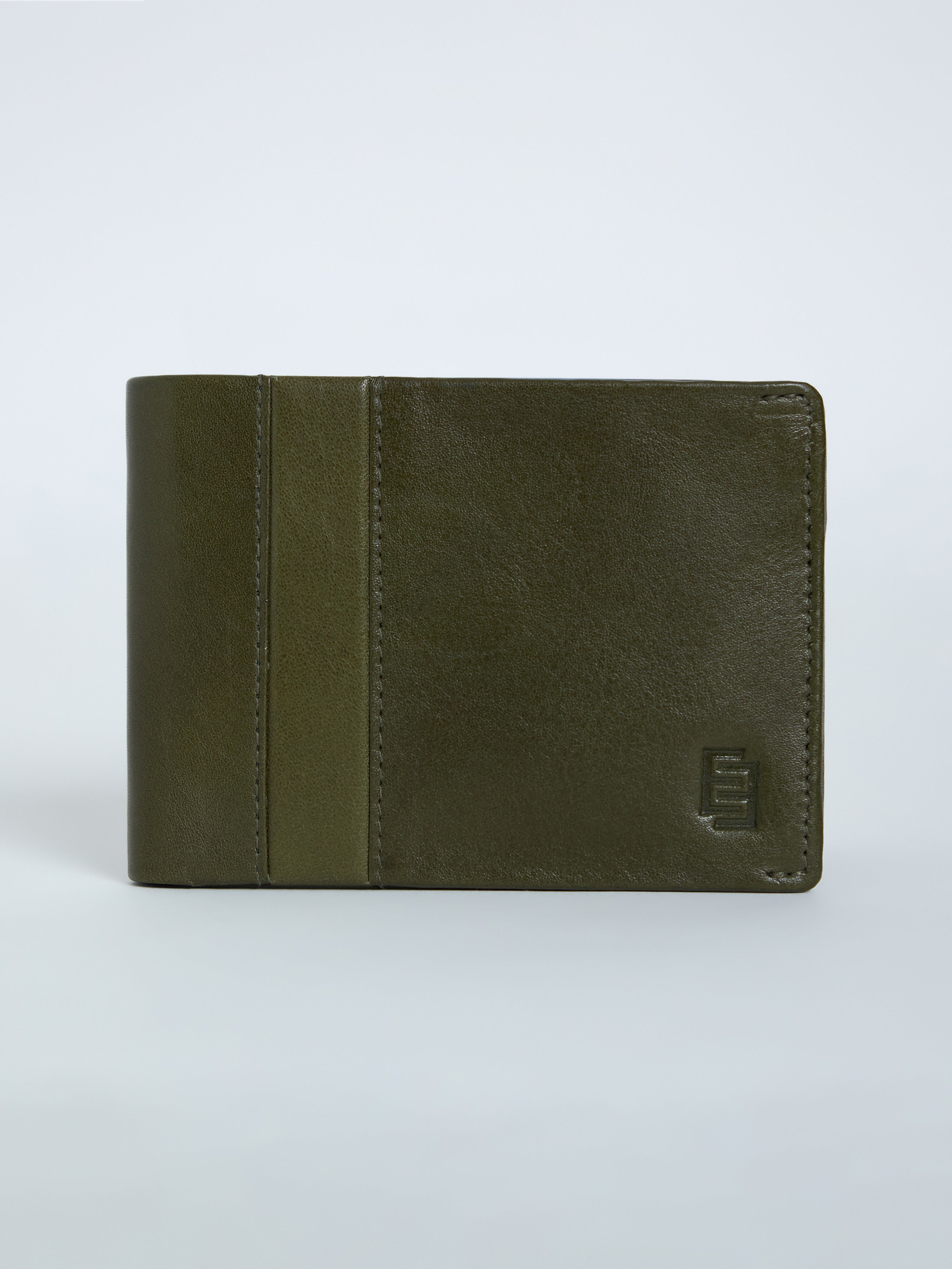 Arctic-3 - Bi-Fold Leather Wallet - Green