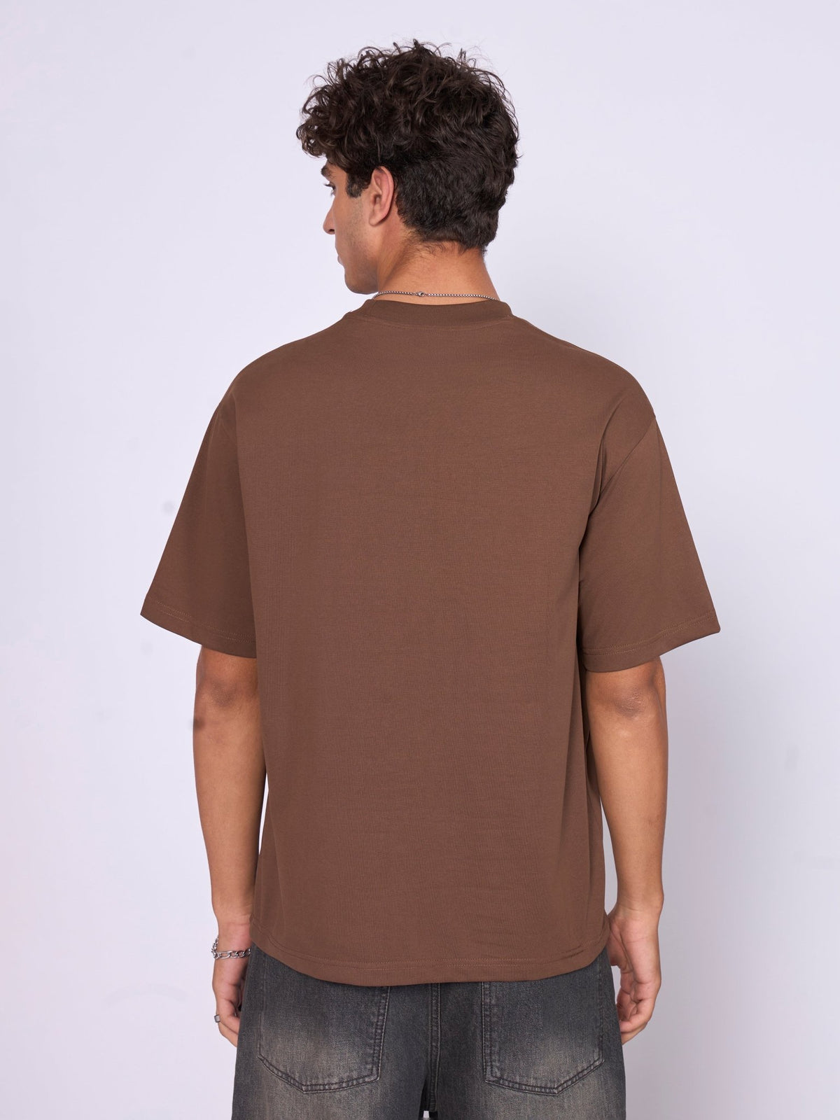Stirling - Loose Fit T-Shirt - Brown - Espanshe