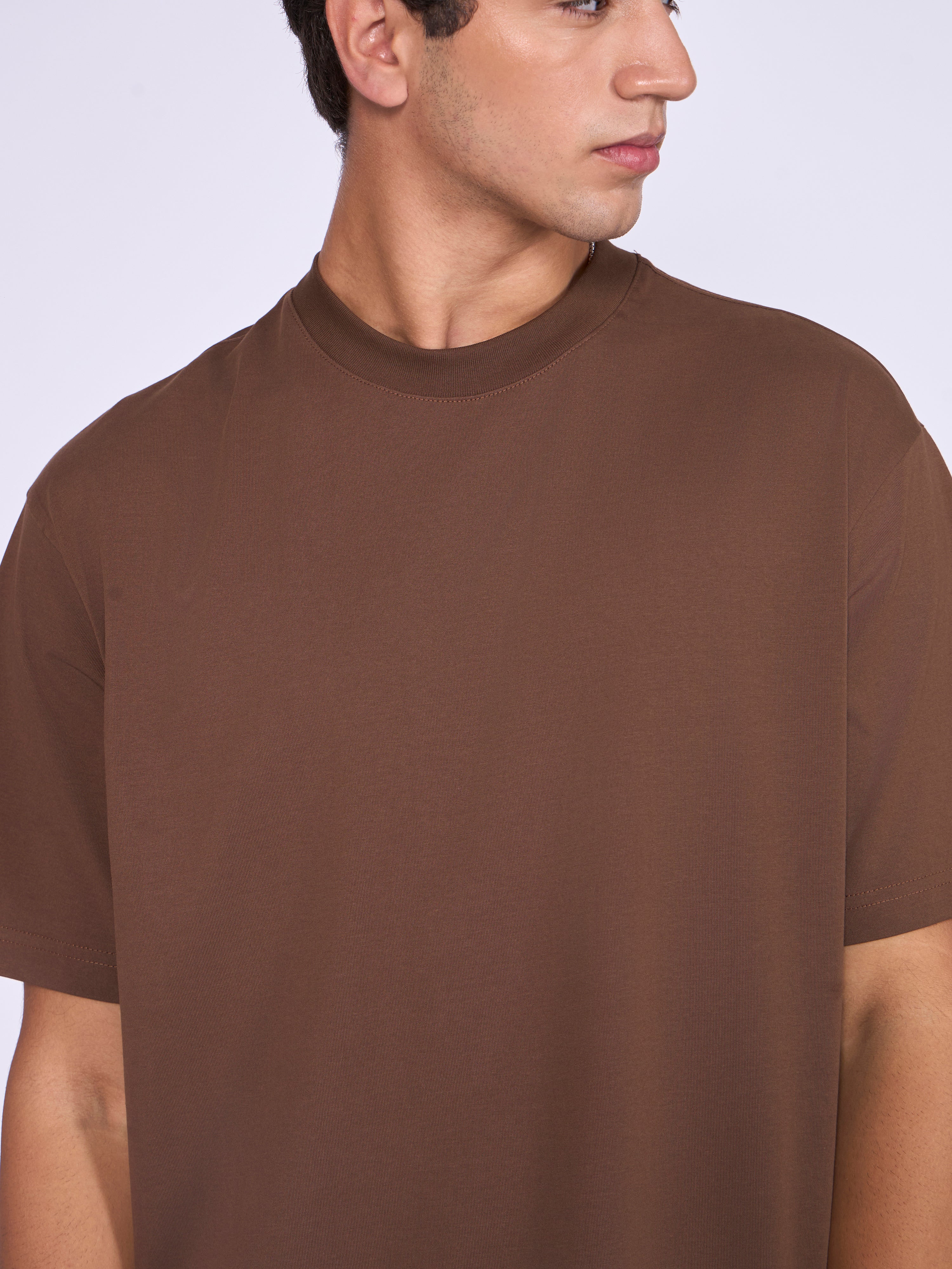 Men's Loose Fit T-Shirt in Brown
